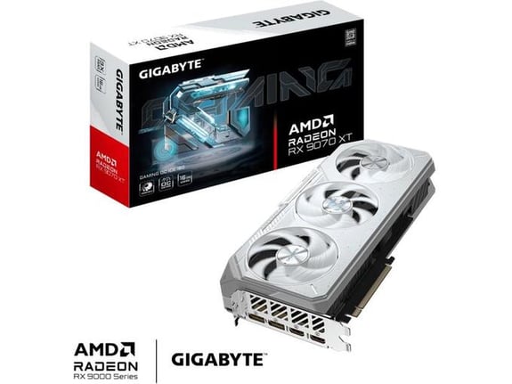 GIGABYTE grafična kartica Gaming OC, Radeon RX 9070 XT, 16GB, GDDR6, GV-R907XGAMINGOCICE-16GD