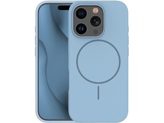 ONASI ovitek za silikonski MagSafe iPhone 17 Pro Max, svetlo modra