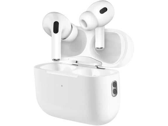 DEFENDER brezžične ušesne slušalke z mikrofonom APODS 63913, bela