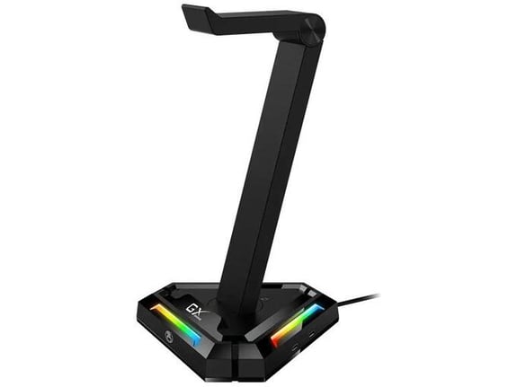 GENIUS GX-UH100 (31250017400) gaming stojalo za slušalke RGB + HUB 3.0 (2x USB-A 2x USB-C)