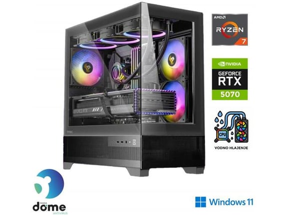 ANNI gaming namizni računalnik Gamer Extreme R7 7800X3D Ryzen 7 7800X3D/32GB/2TB SSD/Windows 11 Home/RTX 5070