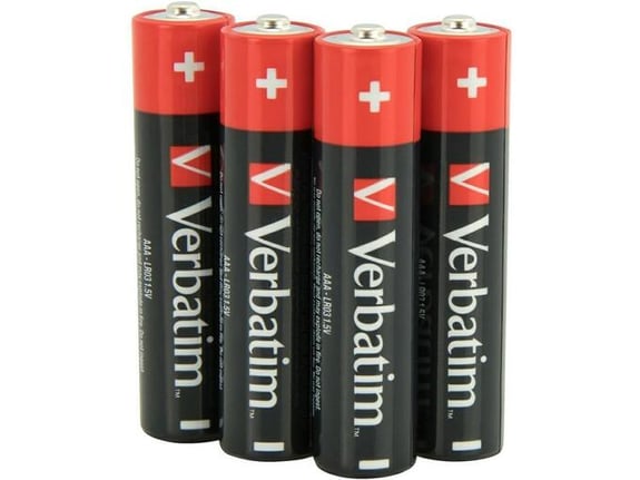 Verbatim baterije LR03 HR6-49500 Alkalne AAA 1,5V (4 kos)