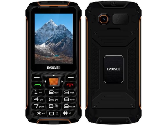 Evolveo StrongPhone SGP-Z6 telefon na tipke - črno oranžen