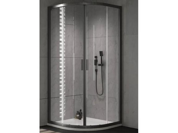 KOLPA-SAN polkrožna tuš kabina Venus R 80 B/1, črna