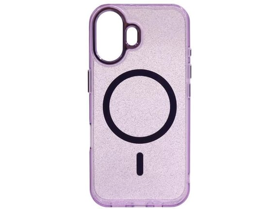 CHAMELEON ovitek za gumiran TPU Magnetic Sparkle Apple iPhone 16, vijoličen