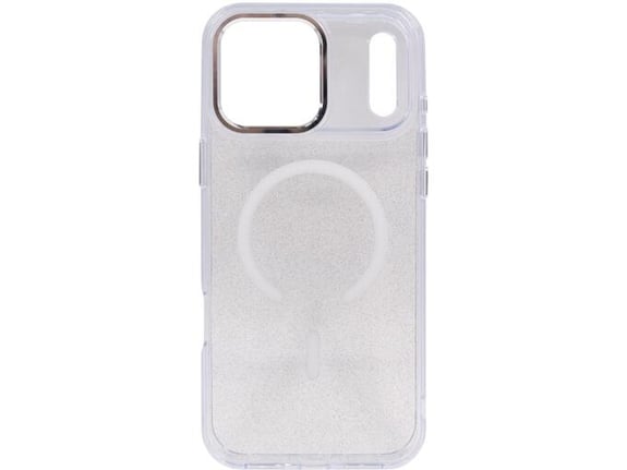 CHAMELEON ovitek za gumiran TPU Magnetic Sparkle Apple iPhone 17 Pro Max, bel