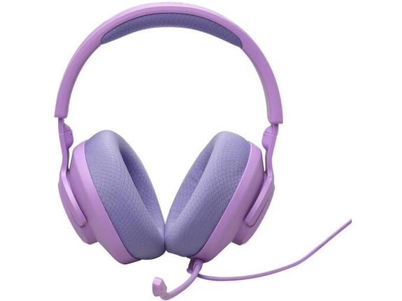 JBL naglavne žične gaming slušalke z mikrofonom Quantum 100M2, vijolična