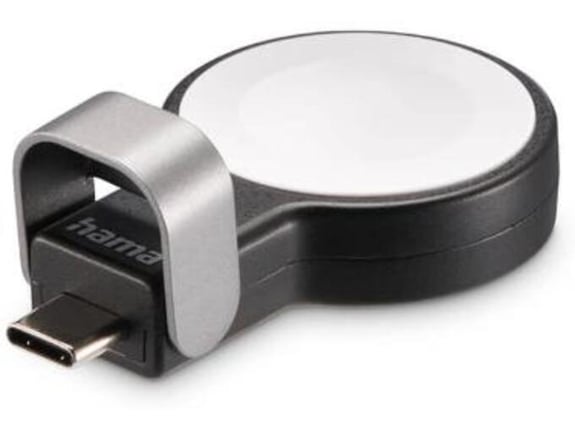 HAMA polnilec za pametno uro z USB-C priključkom za Apple Watch, črna, 201698