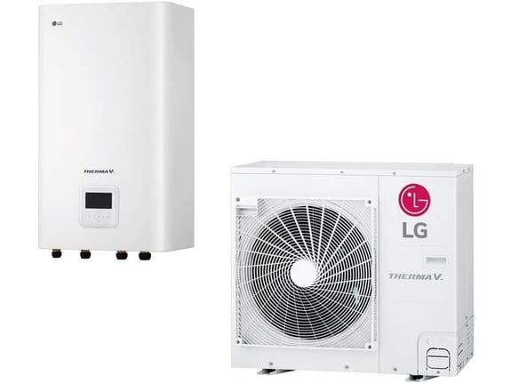 LG toplotna črpalka zrak/voda split Therma V R32 HN091MR.NK5 + HU071MR.U44, 7 kW