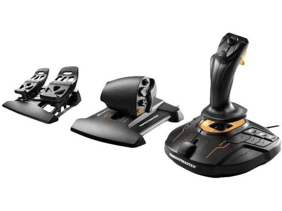 THRUSTMASTER igralna palica T.16000M FCS Flight Pack, črna/oranžna