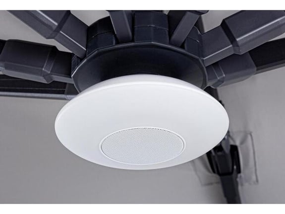 BIZZOTTO LED svetilka z zvočnikom za senčnik