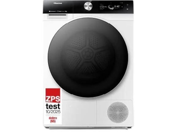 HISENSE sušilni stroj s toplotno črpalko DH7S107BW, 10kg