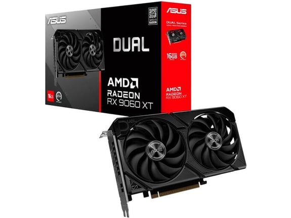 ASUS grafična kartica Dual, Radeon RX 9060 XT, 16GB, GDDR6, DUAL-RX9060XT-16G
