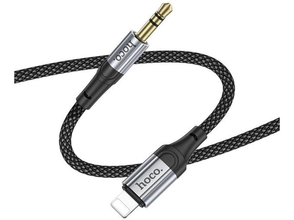 HOCO AUX kabel UPA26 iz Lightning na 3.5 mm (1m) črn