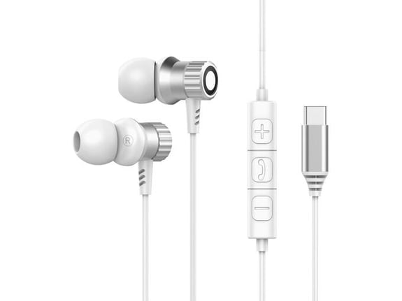 Chameleon Slušalke za telefon USB-C Chameleon LD501-C - bele