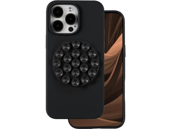 ONASI ovitek za silikonski Octopus iPhone 16 Pro, mat liquid črn