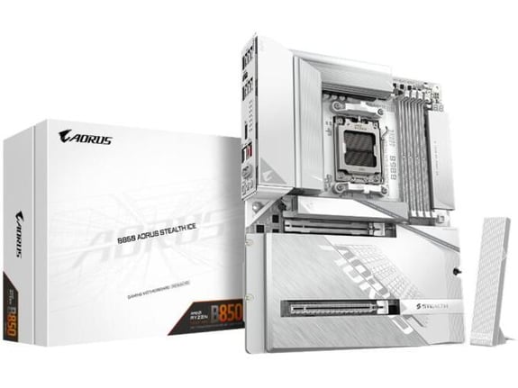 GIGABYTE matična plošča B850 A Stealth Ice, AM5, ATX, WiFi, Bluetooth