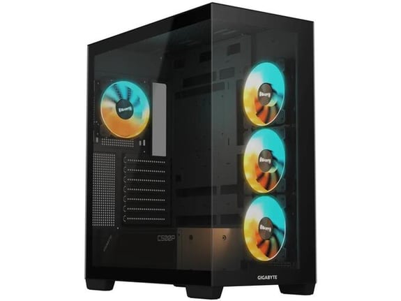 GIGABYTE ohišje za namizni računalnik C500 Panoramic Stealth Ice, Mid Tower, GB-C500P ST