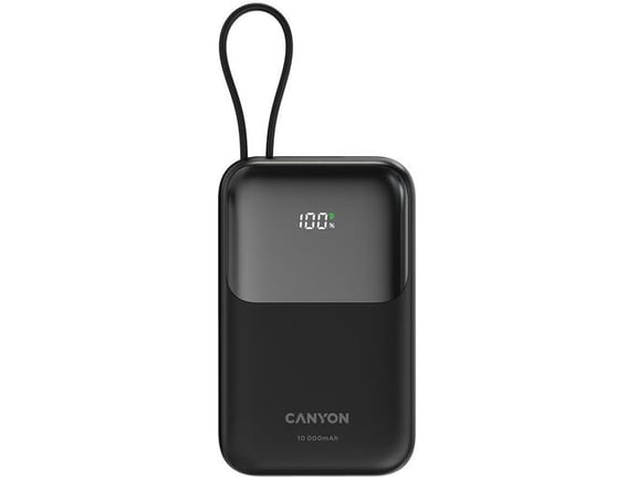 CANYON powerbank OnPower 101, 10.000 mAh, 22,5 W, črna