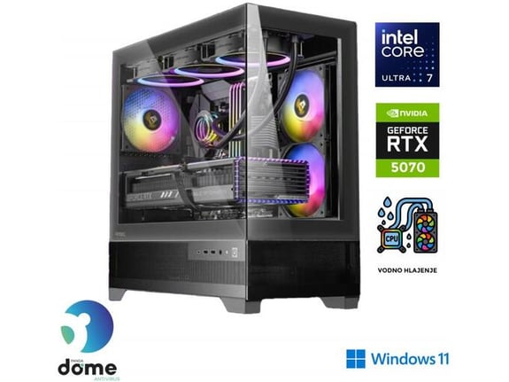 ANNI gaming namizni računalnik Gamer Extreme Ultra 7 265KF Ultra 7-265KF/32GB/2TB SSD/Windows 11 Home/RTX 5070