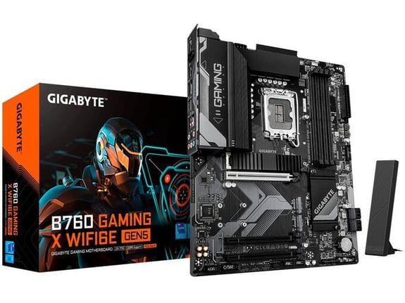 GIGABYTE matična plošča B760 Gaming X WIFI6E GEN5, LGA1700, ATX, WiFi 6E, Bluetooth B760 G X WF6E GEN5