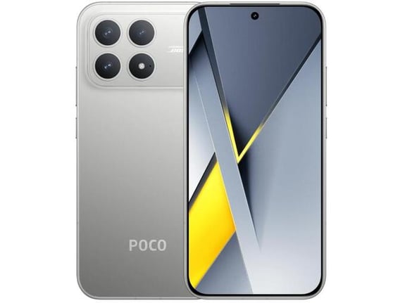 POCO pametni telefon F8 Pro, 5G, 12GB/256GB, srebrna, MZB0M3ZEU, 2510DPC44G