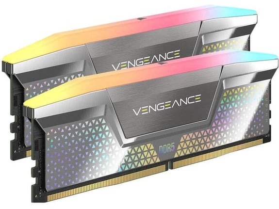 CORSAIR pomnilnik - RAM Vengeance RGB Silver/DDR5/48 GB/8000 MHz/CL38/DIMM/CMHC48GX5M2X8000C38