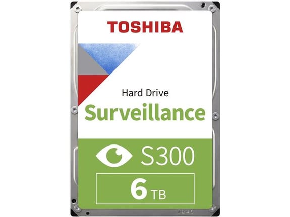 TOSHIBA vgradni 3,5 HDD disk S300 Surveillance/6TB/6 Gb/s/HDWT860UZSVA