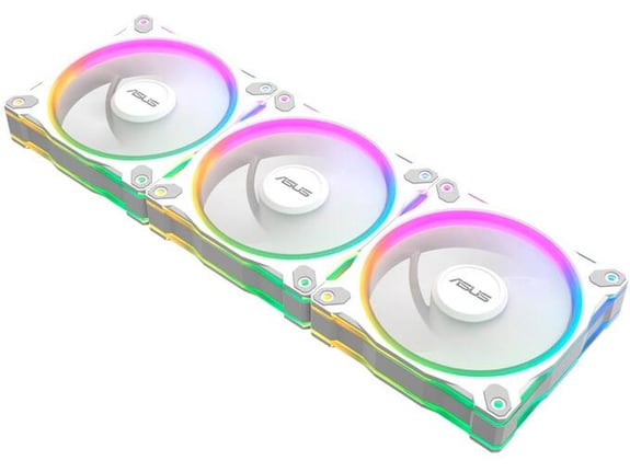 ASUS ventilatorji PRIME MR120 ARGB, 120 mm, ARGB, beli, 3 kosi