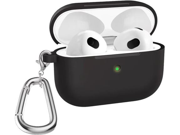 Chameleon Ovitek za Apple AirPods Pro 3 - Slim - silikonski etui s karabinom - črn