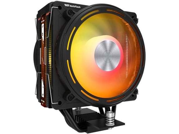 DARKFLASH hladilnik za procesor E400 PLUS, 2x120 mm, ARGB, LCD, črna