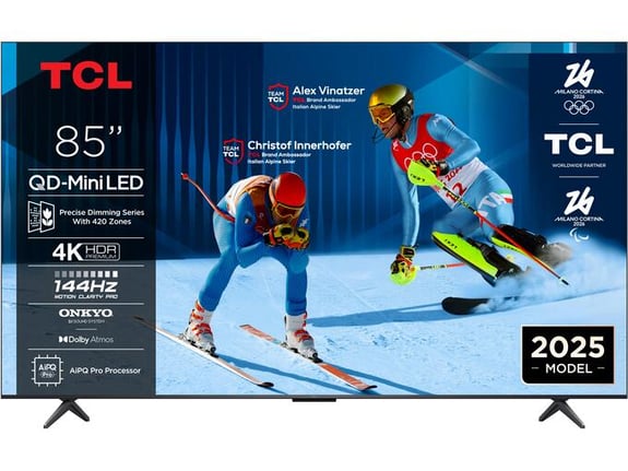 TCL televizor 85C6K, Mini LED, 4K UHD, Google TV, 215 cm