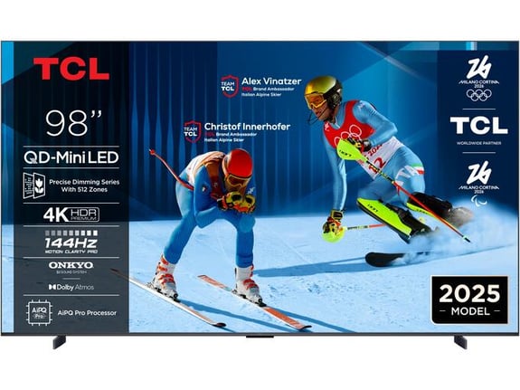 TCL televizor 98C6K, Mini LED, 4K UHD, Google TV, 248 cm