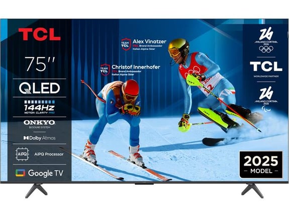TCL televizor 75P8K, LCD, 4K UHD, Google TV, 190 cm