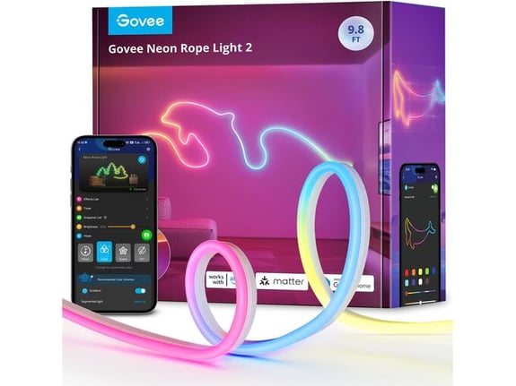 GOVEE neon rope svetlobni trak 2 - 3 m
