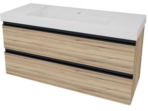 KOLPA-SAN kopalniška omarica z umivalnikom OUHW 120 CO 585560, 120×61×48 cm