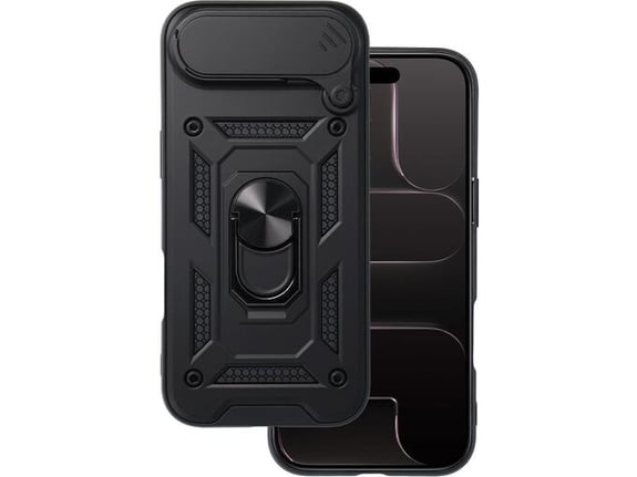 ONASI ovitek za silikonski Armor Ring Google Pixel 10/Pixel 10 Pro, črna