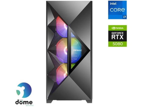 ANNI gaming namizni računalnik Gamer Elite i7-12700F/32GB/2TB SSD/RTX 5080/črna