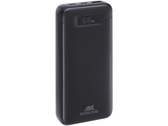 RIVACASE powerbank VA1082 Turbo QC / 3.0 PD, 20.000 mAh, 65 W, črn