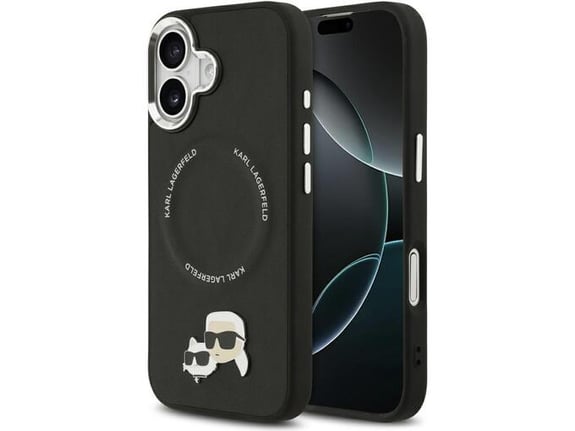 KARL LAGERFELD ovitek za MagSafe iPhone 17, črna