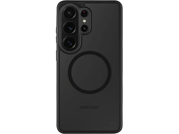 TACTICAL ovitek za TPU MagForce Samsung Galaxy S26 Ultra 5G, prozorno črna asfalt