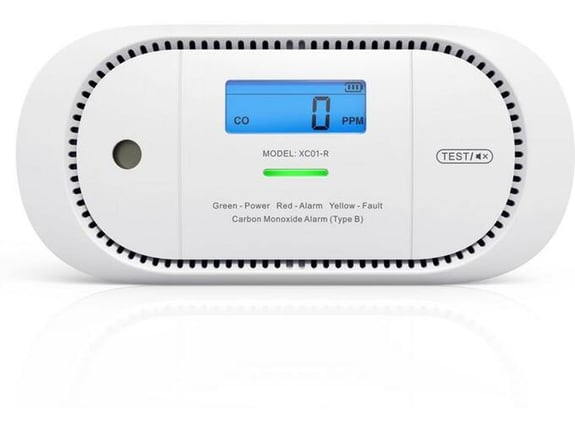 X-SENSE XC01-R – CO alarm z jasnim prikazom in glasnim opozorilom (ZASXS00167WEU)