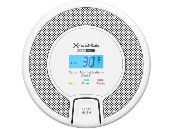 X-SENSE CO03D digitalni detektor ogljikovega monoksida z LCD zaslonom (ZASXS00147WEU)