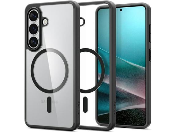 SPIGEN ovitek za Ultra Hybrid MagSafe Samsung Galaxy S26 5G, prozorno črn
