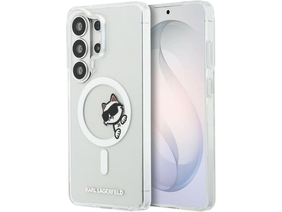 KARL LAGERFELD ovitek za MagSafe Peekaboo Choupette Samsung Galaxy S26 Ultra 5G, prozoren