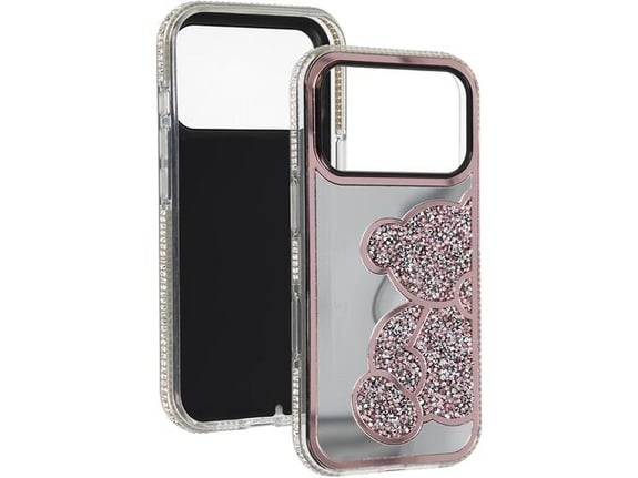 ONASI ovitek za silikonski Teddy Bear Samsung Galaxy S26 Plus 5G, roza