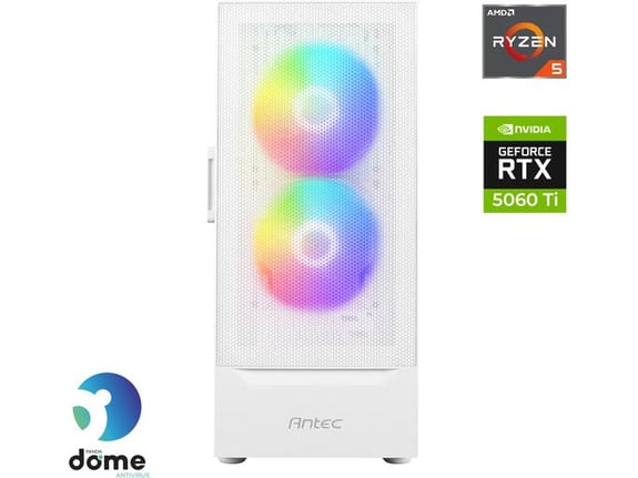 ANNI gaming namizni računalnik Gamer Advanced R5 5500 Ryzen 5 5500/16GB/1TB SSD/RTX 5060 Ti/bela
