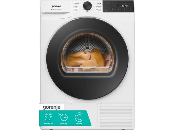 GORENJE sušilni stroj s toplotno črpalko DG48C, 8 kg
