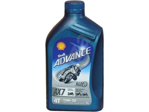 SHELL olje za motorna kolesa Advance 4T AX7 15W-50, 1L