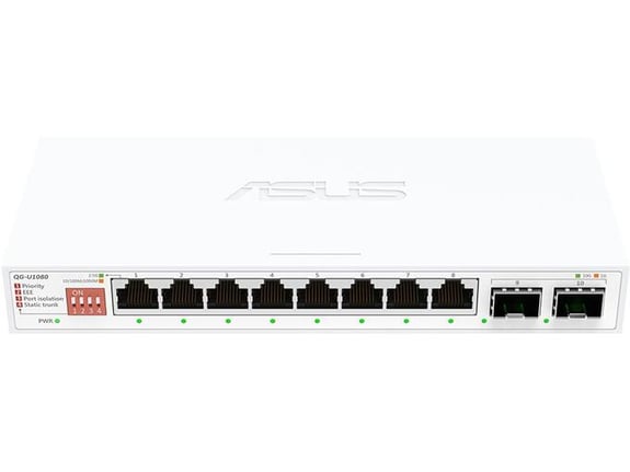 ASUS mrežno stikalo QG-U1080 90IG0A00-MO3B00, 10-port